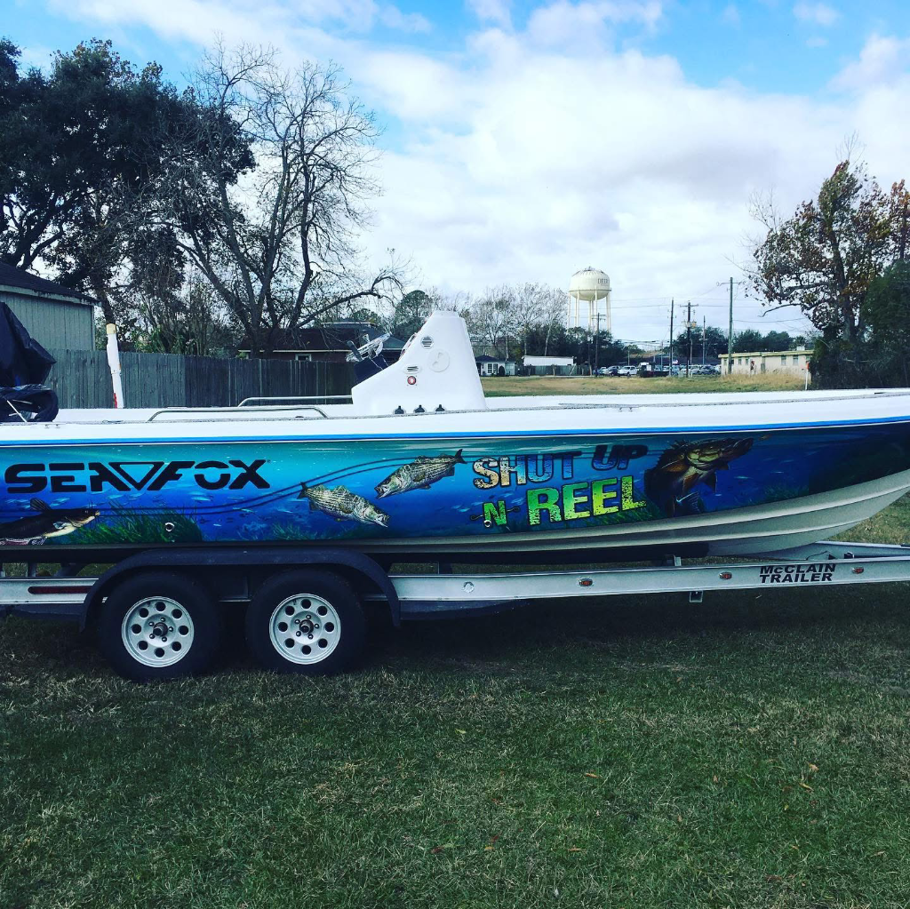 Shut'n Reel Fishing Boat Wrap