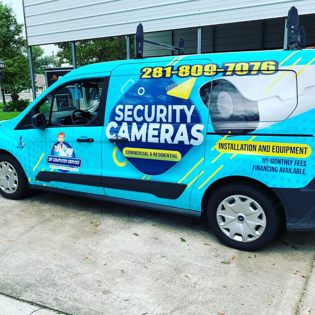 Security Cameras Van Wrap