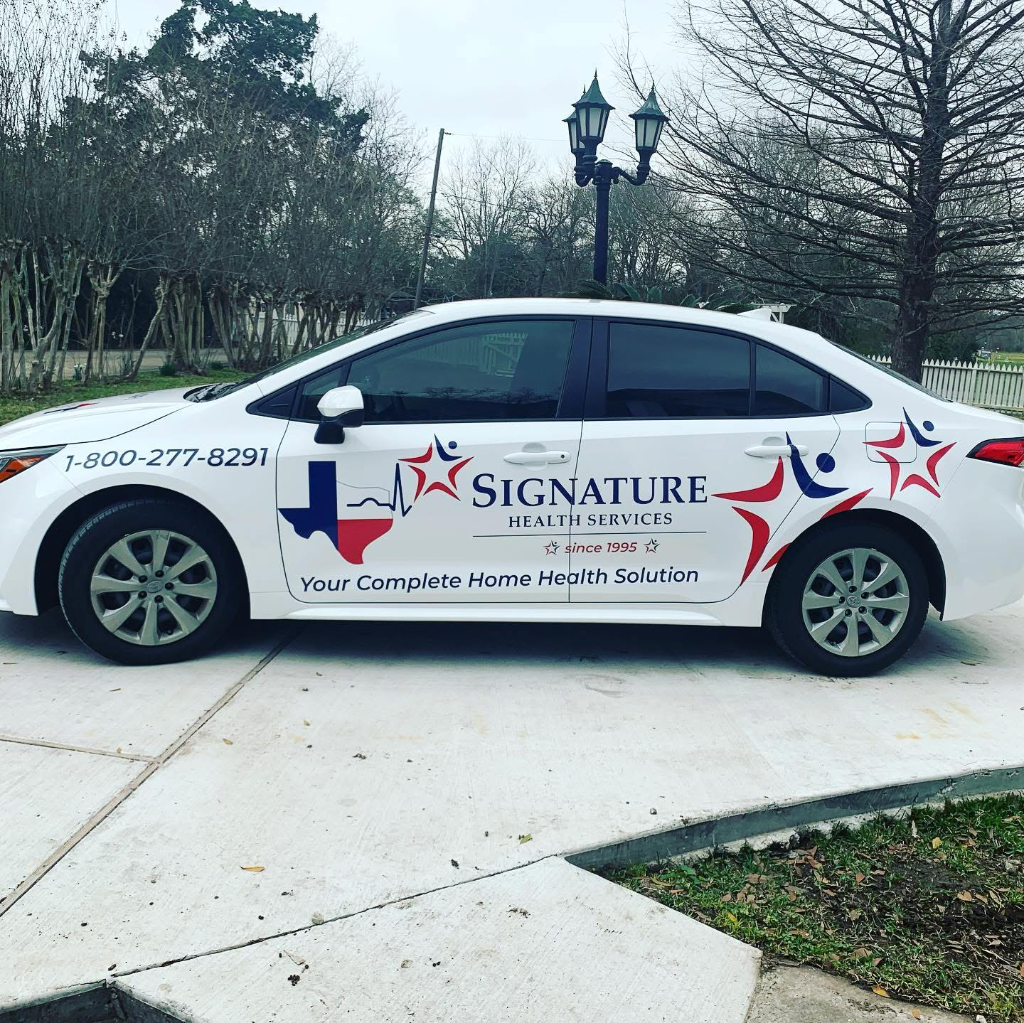Signature Health Services Car Wrap