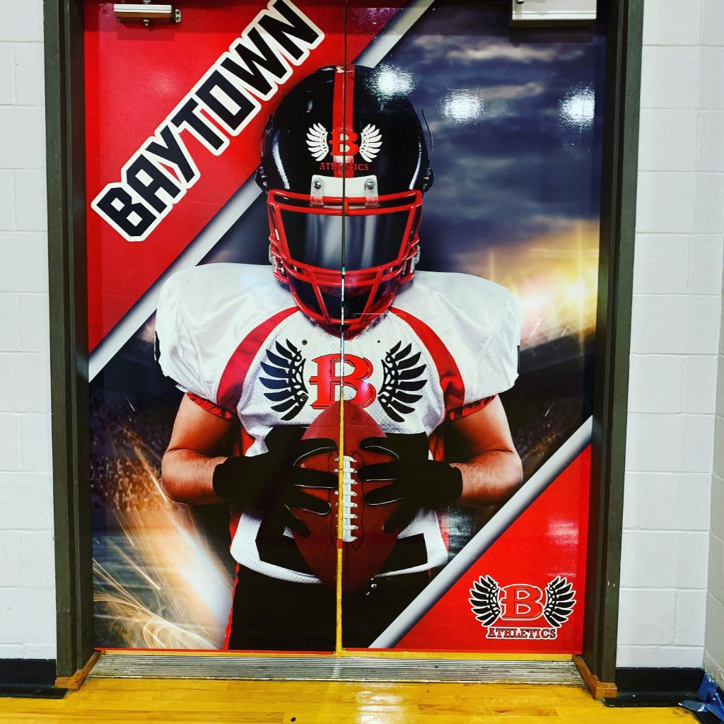 Baytowne Athletics Door Wrap