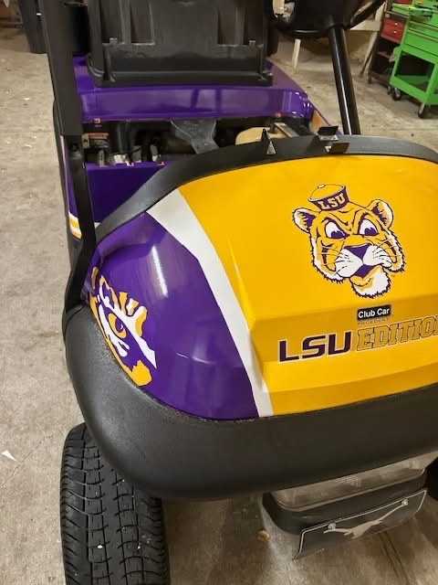 LSU Golf Cart Wrap
