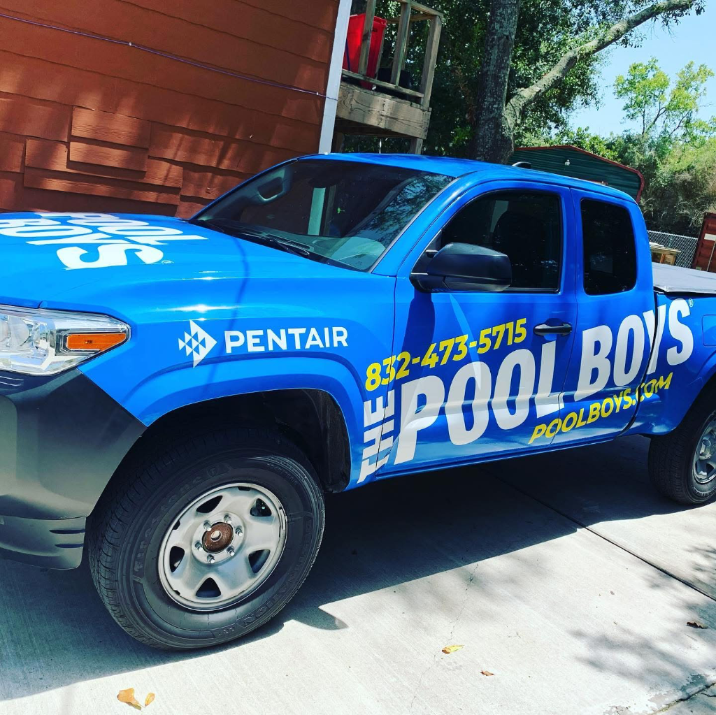 Pool Boys Service Truck Wrap