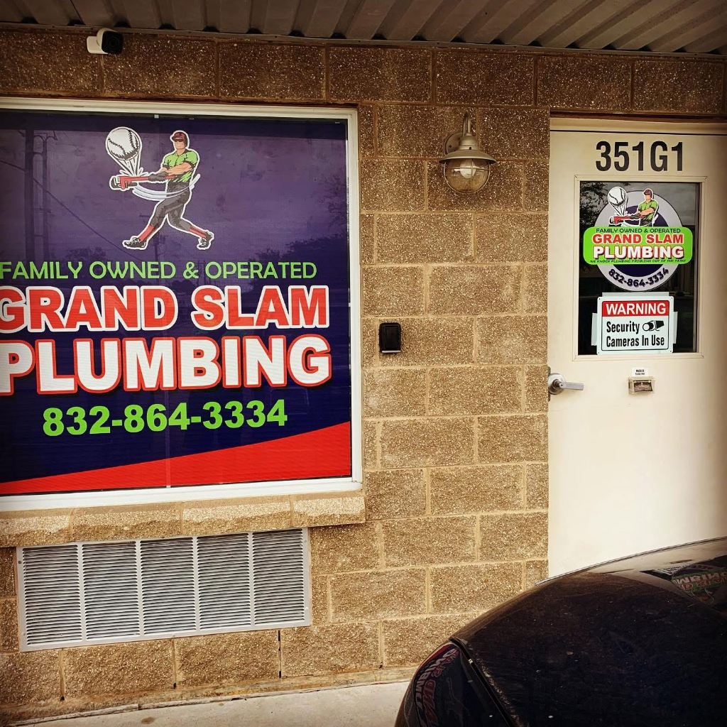 Grand Slam Plumbing Storefront Sign