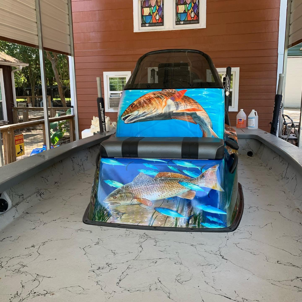 Fish Graphics Boat Wrap