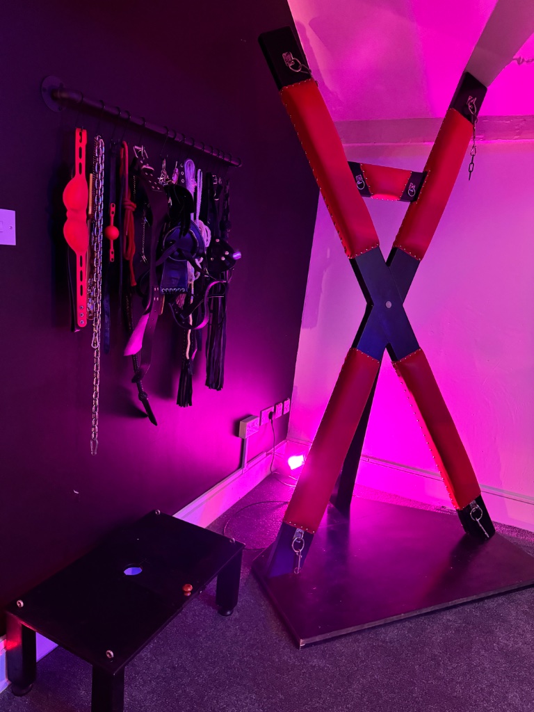 London Dominatrix Mistress Lorraine - St Andrews Cross