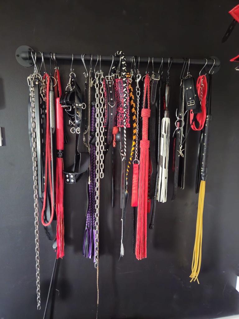 London Dominatrix Mistress Lorraine - Flogger and impact collection