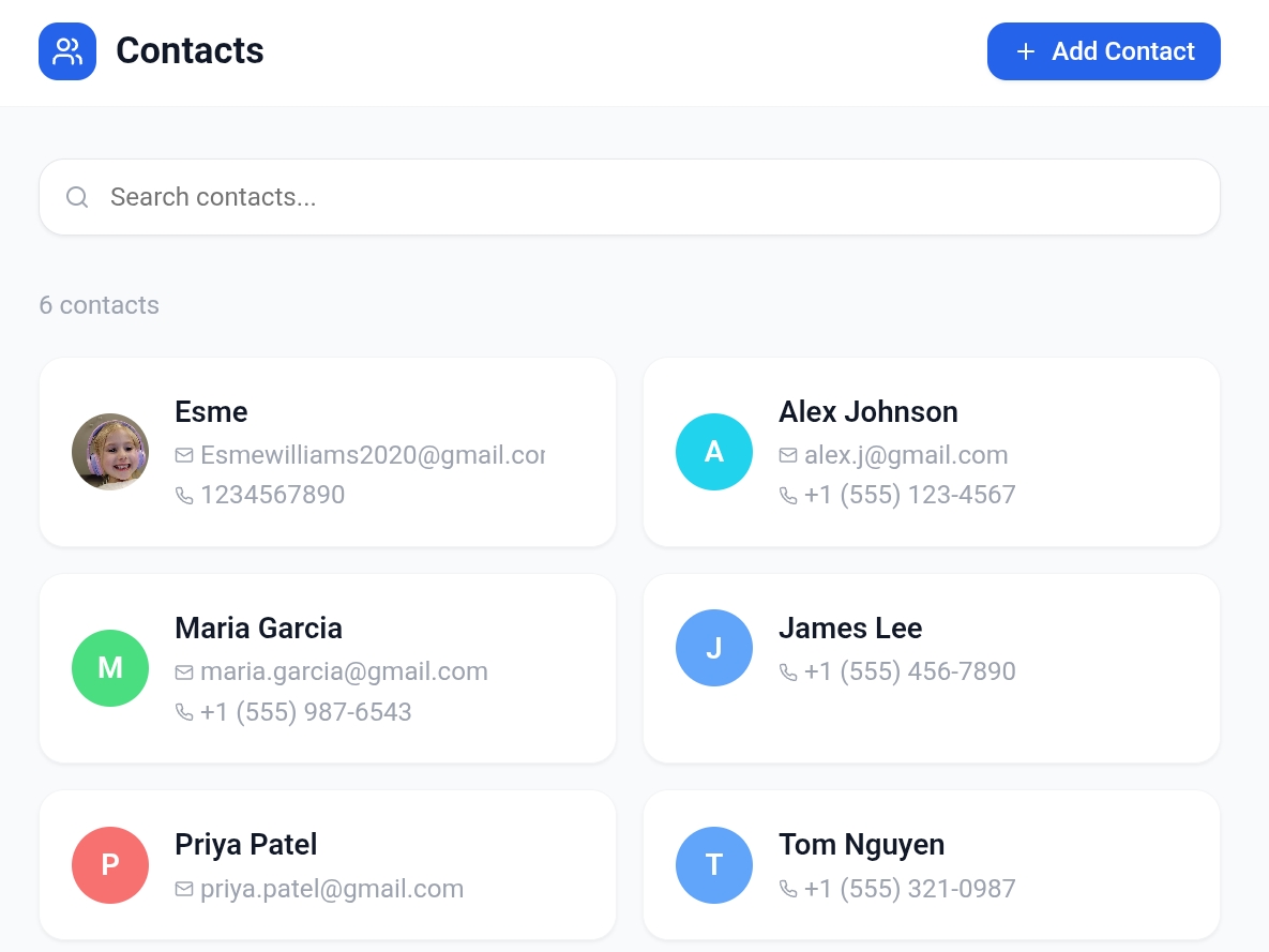 Gmail  template preview