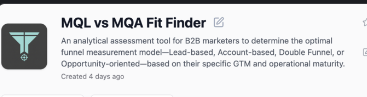  MQL vs MQA Fit Finder template preview
