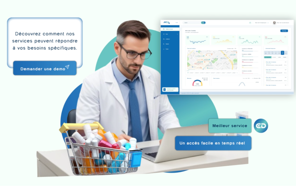 Pharmacien utilisant LivraCare