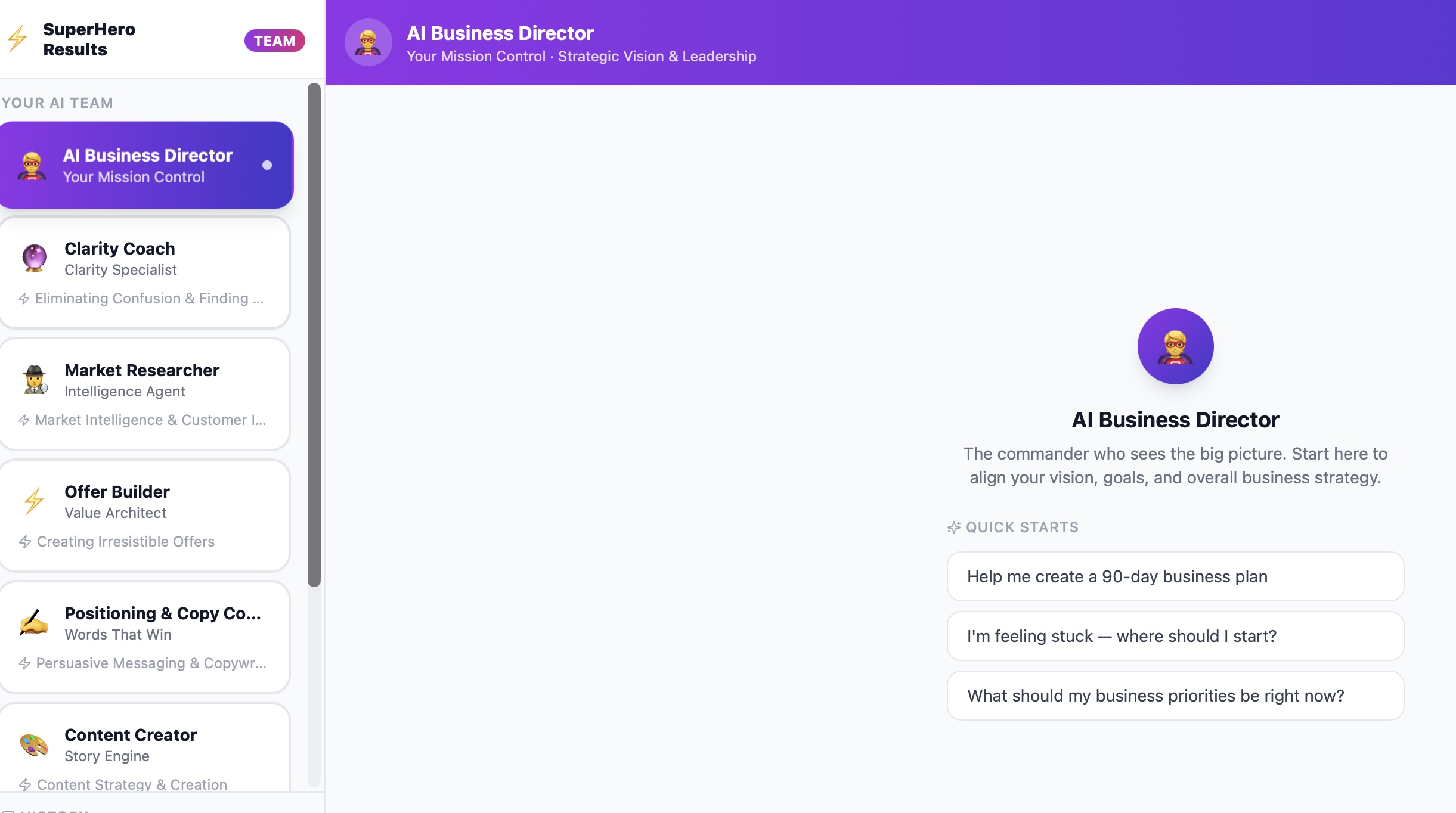 Team Cavanagh AI Team template preview