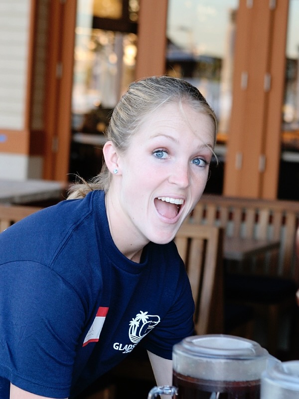 Team member having fun