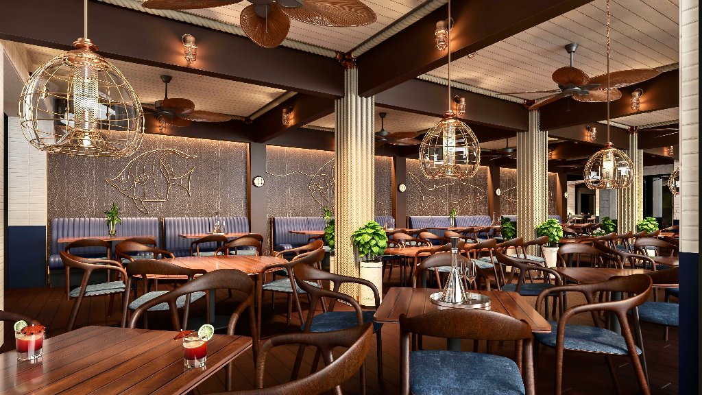 Evening dining atmosphere
