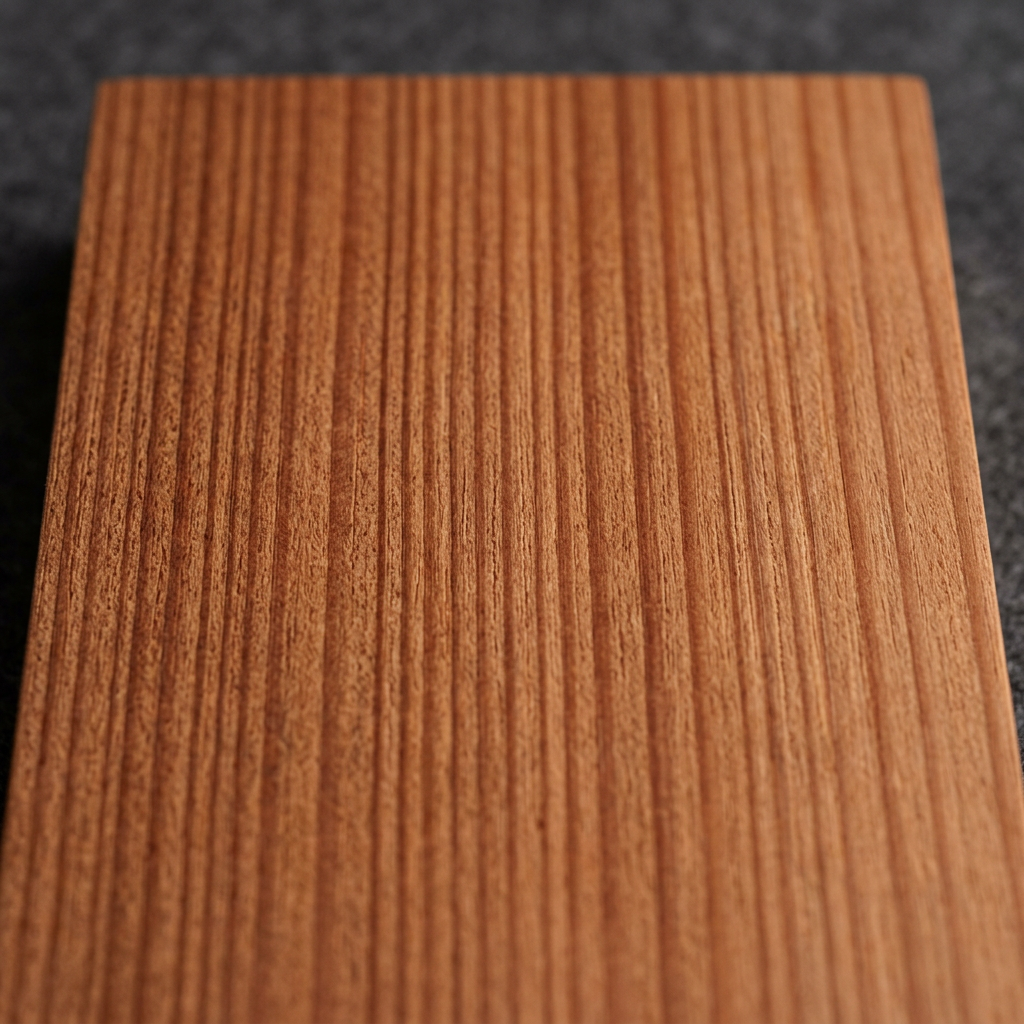 Western Red Cedar wood grain — 350 lbf Janka hardness