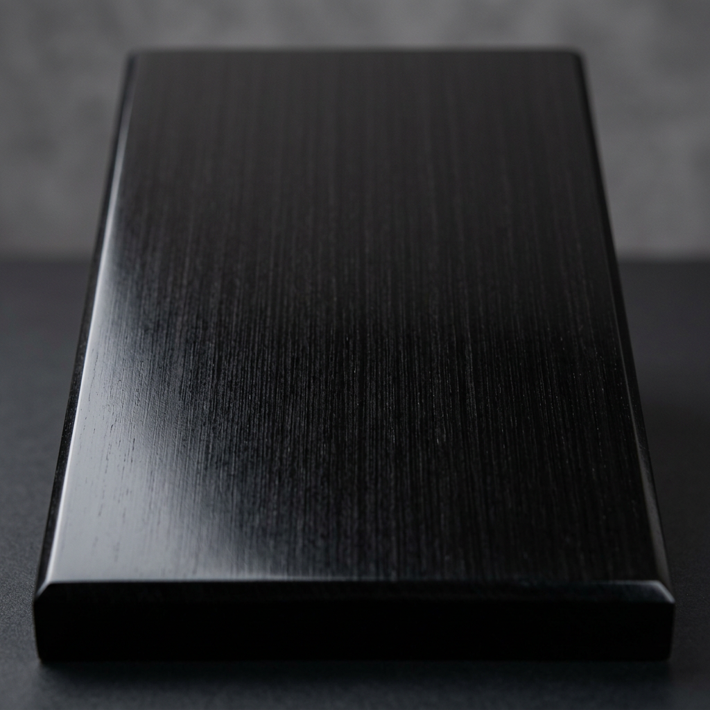Ebony wood grain — 3080 lbf Janka hardness