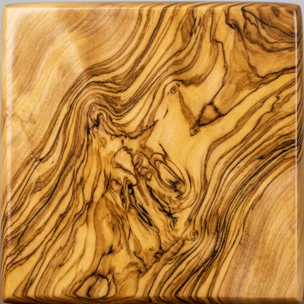 Olivewood wood grain — 2700 lbf Janka hardness