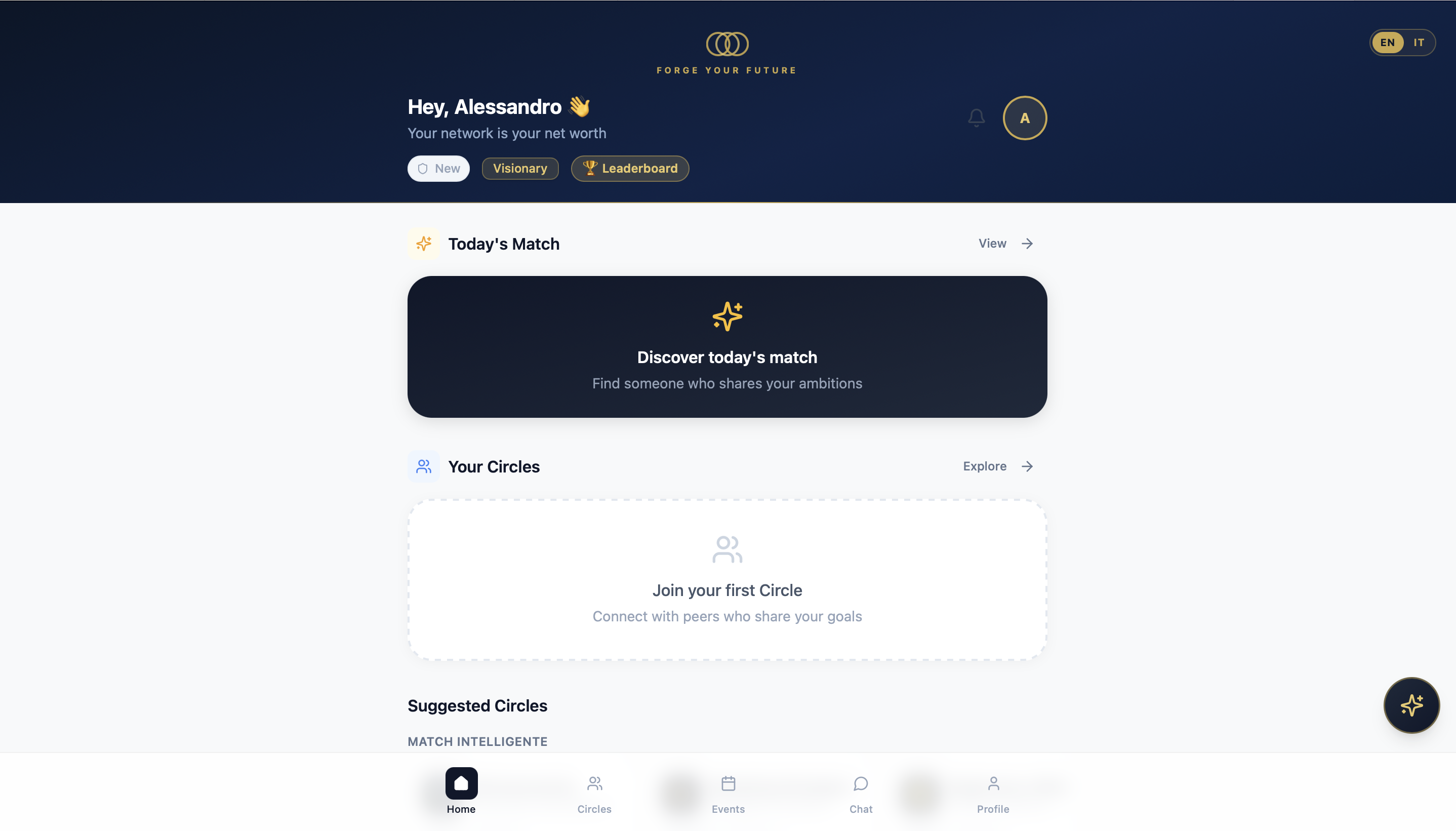 Nexus Circle template preview