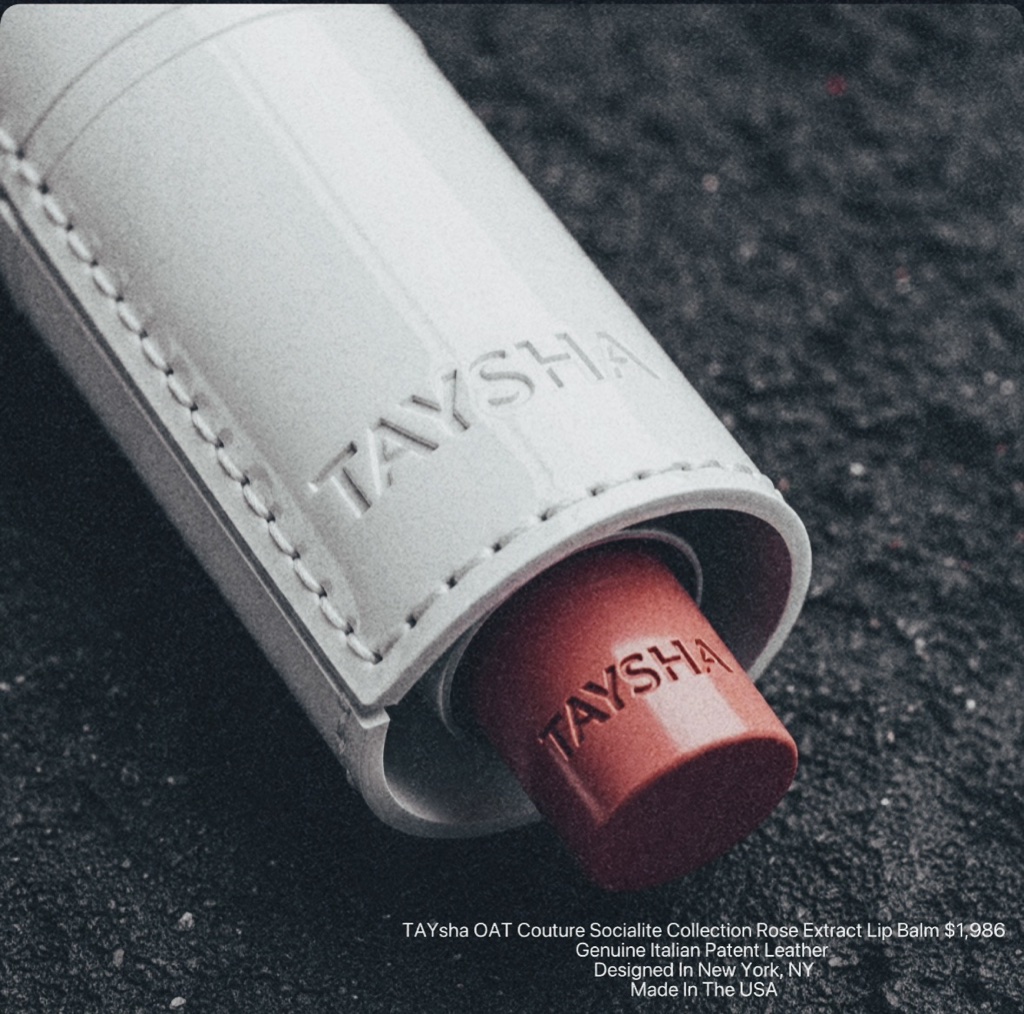 TAYsha OAT Couture Socialite Collection Rose Extract Lip Balm