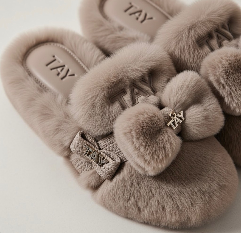 TAYsha TAYski Mink Bow Mule โ Taupe