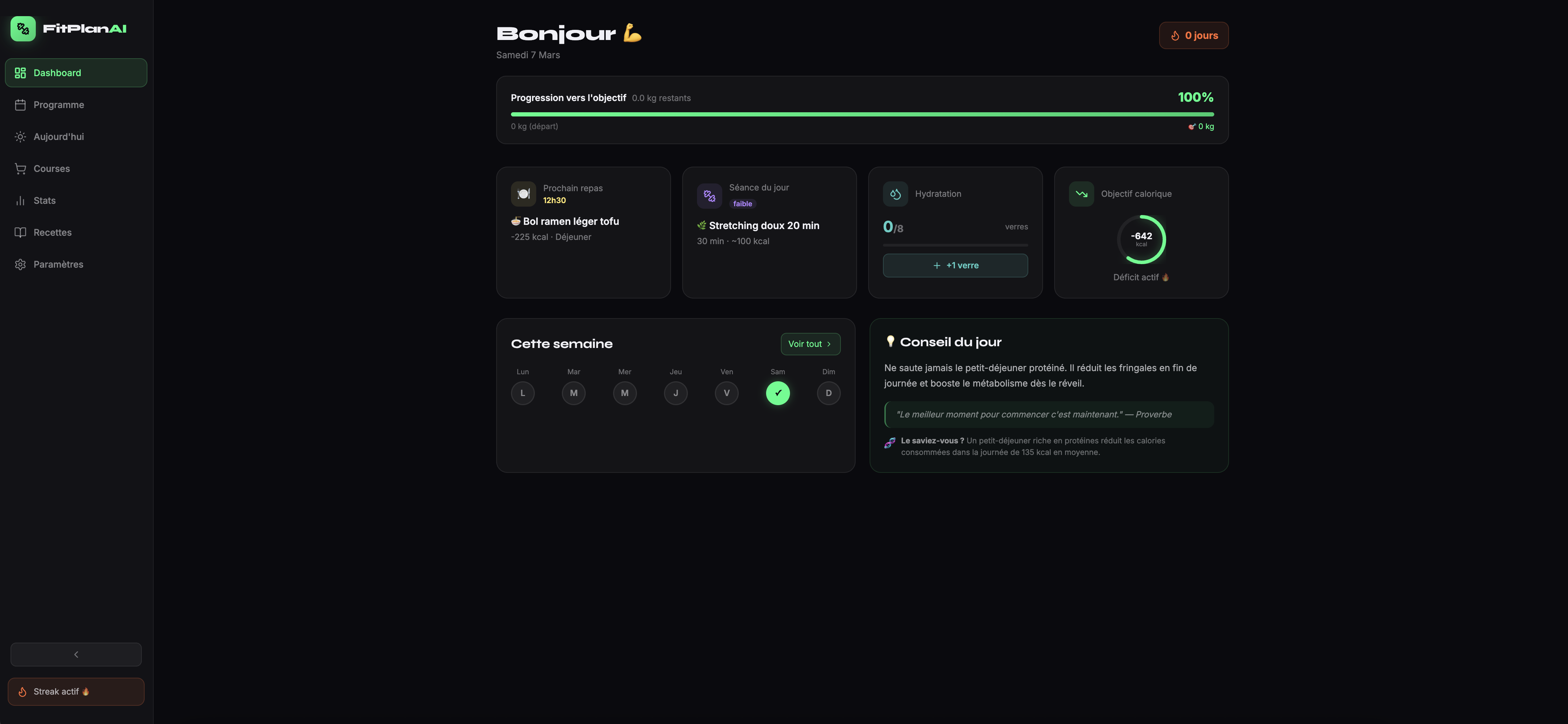 FitPlan AI — Personal Weight Loss Coach template preview