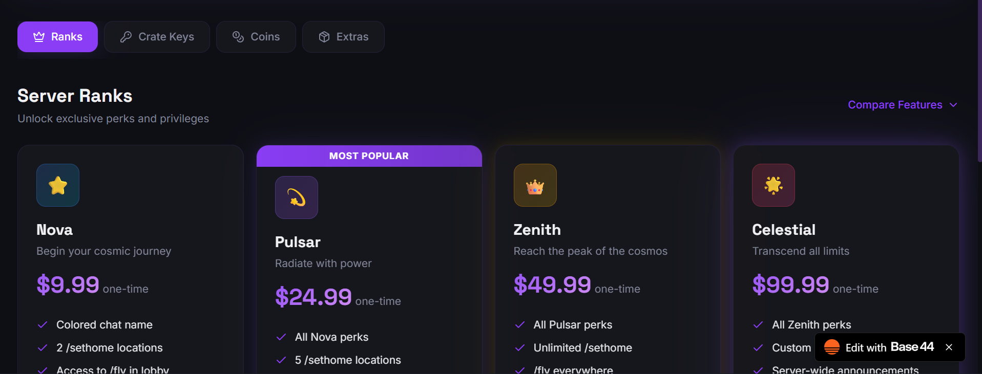 shop template preview