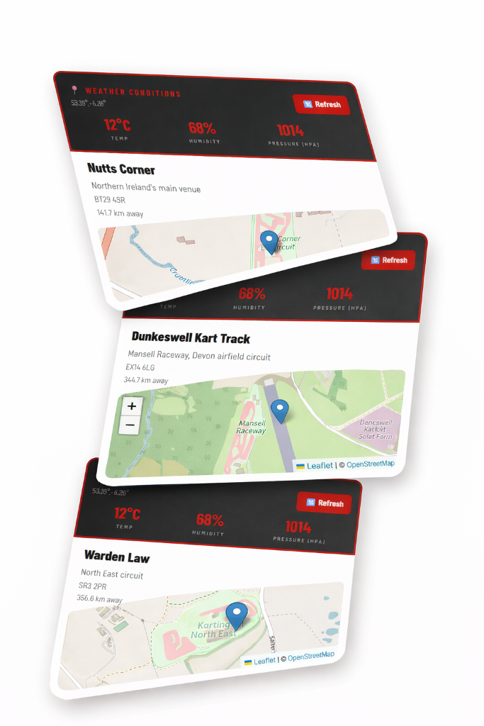 Track Finder with Live Weather