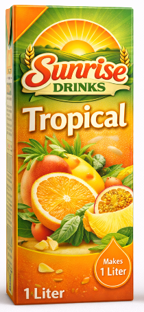 Sunrise Tropical Drinks