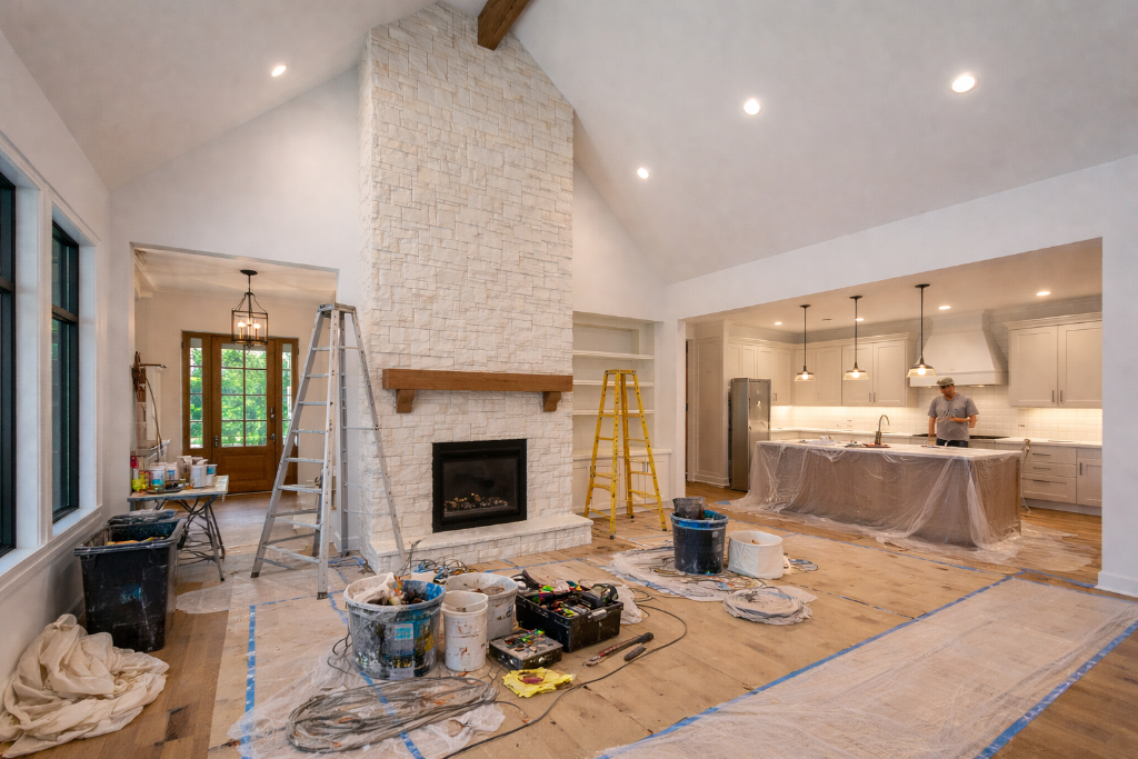 Post construction cleaning service after renovation in Northern Virginia