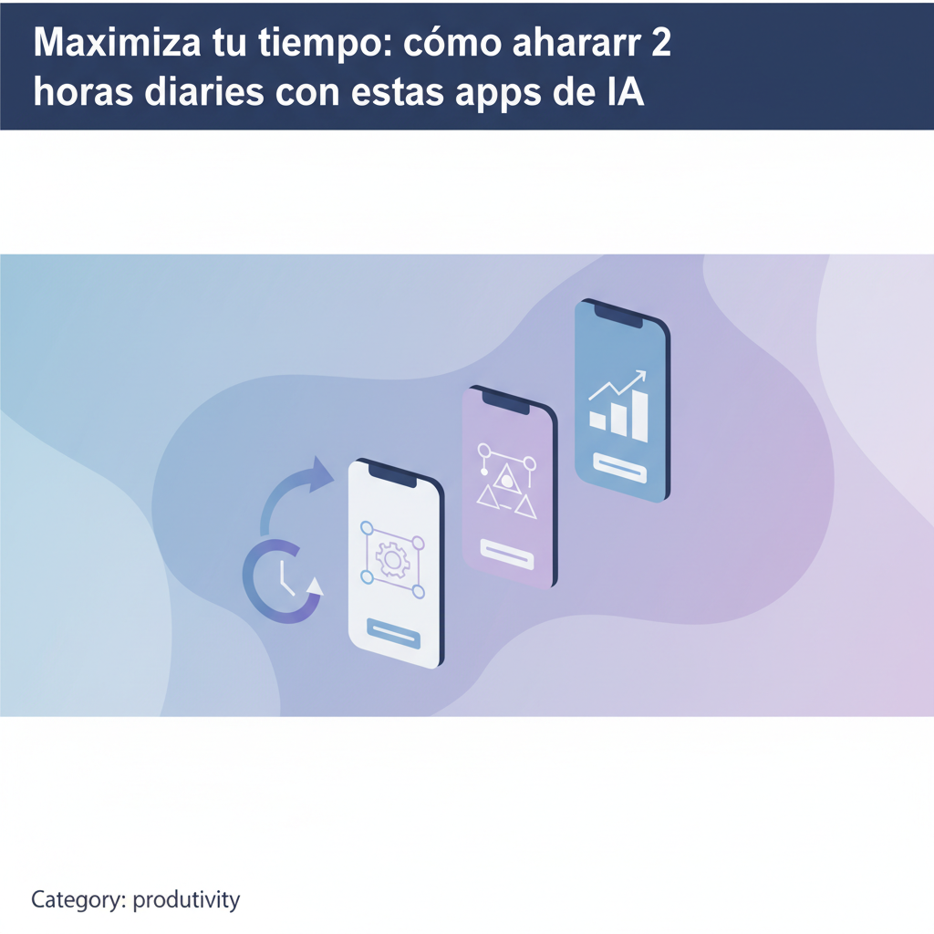 Maximiza tu tiempo: cómo ahorrar 2 horas diarias con estas apps de IA