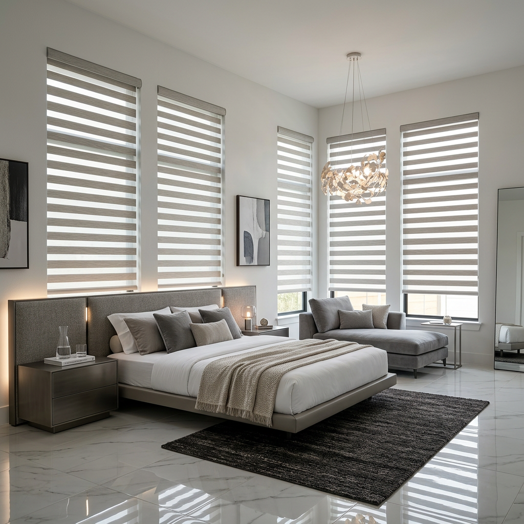 Sophisticated Bedroom Corner Installation