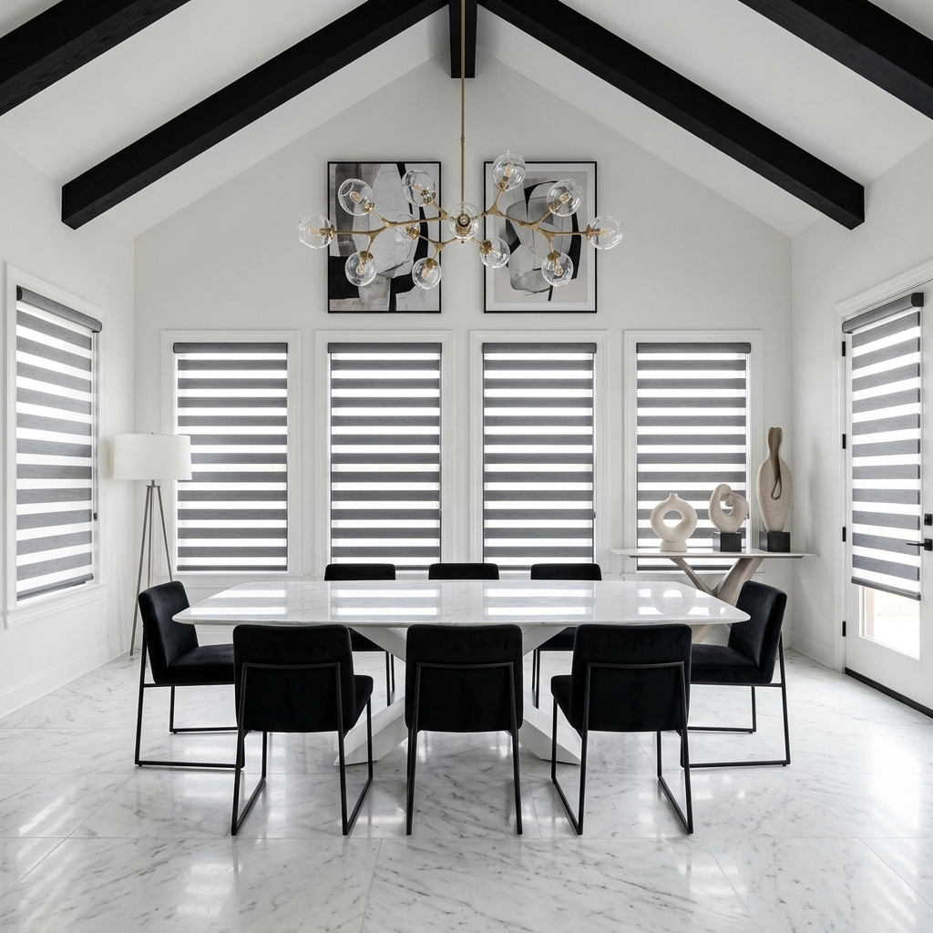 Vaulted Ceiling Dining Room