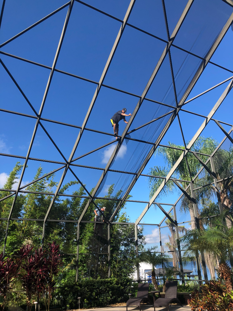 Screen roof repair in Maitland FL