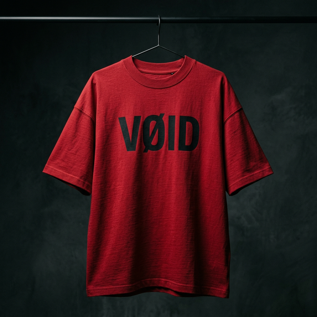 VØID Heavyweight Tee — Red