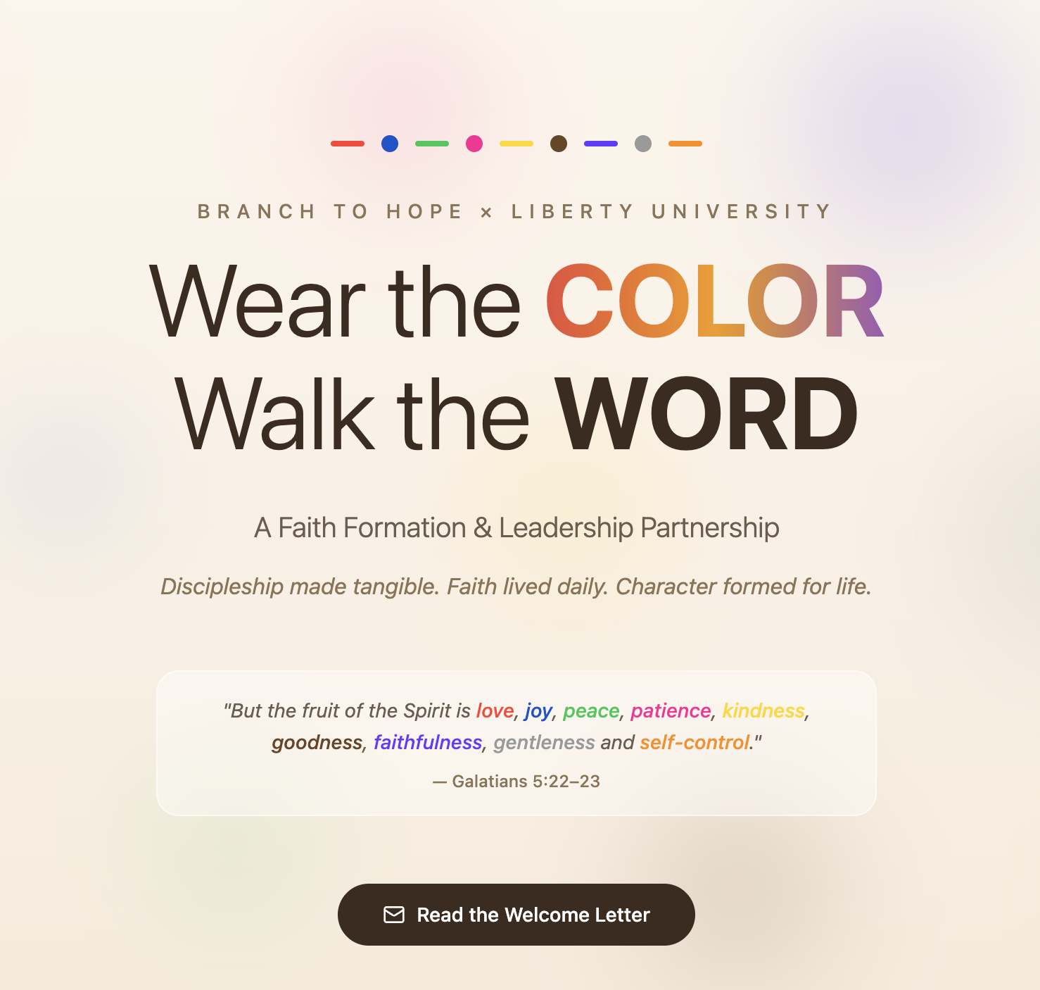 Landing Deck Page template preview
