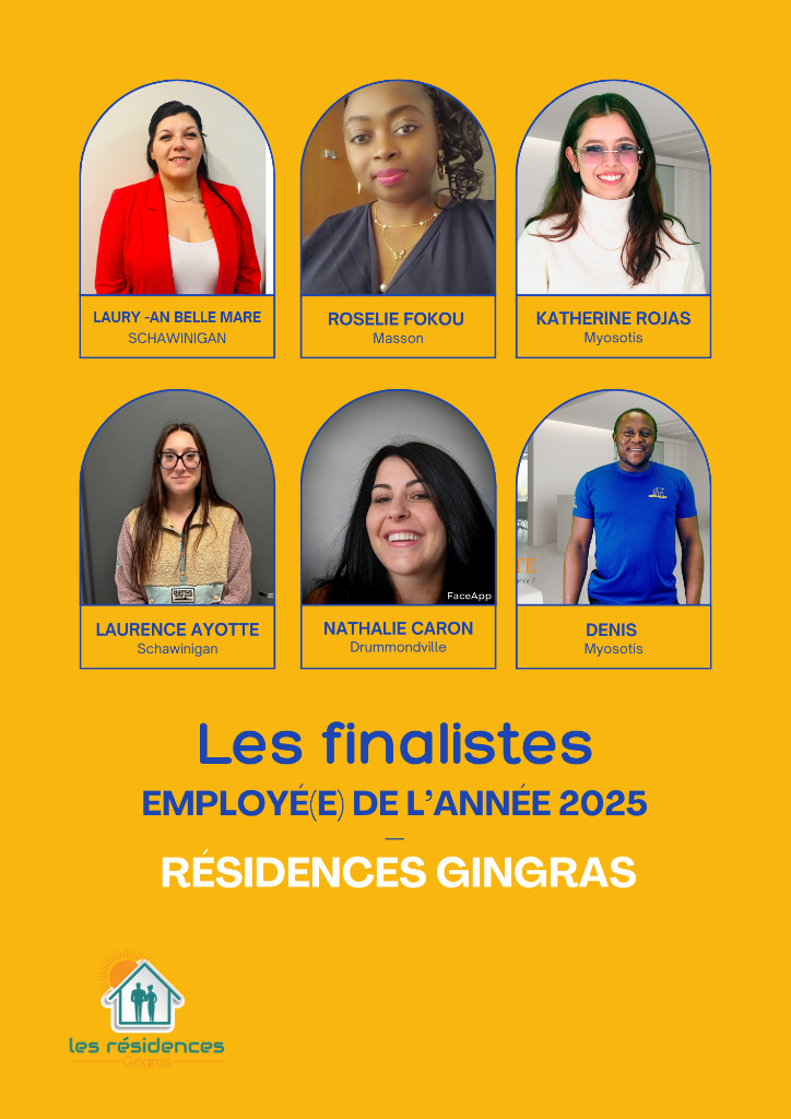 Les finalistes — Employé(e) de l'année 2025 — Résidences Gingras
