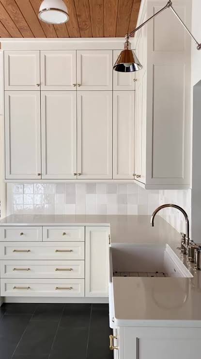Professionally refinished kitchen cabinets in Muskoka Ontario