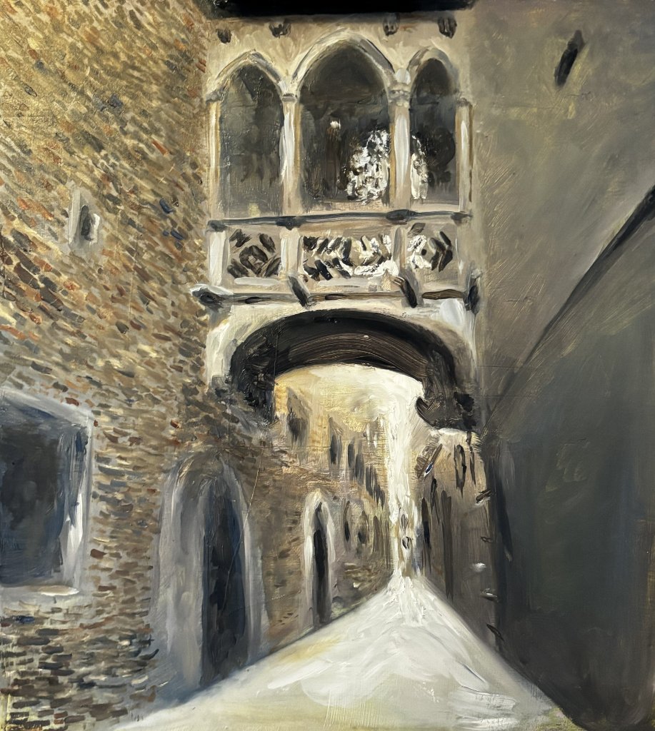 Le Pont del Bisbe, 2024 — Exploring atmospheric pull through figurative and architectural forms