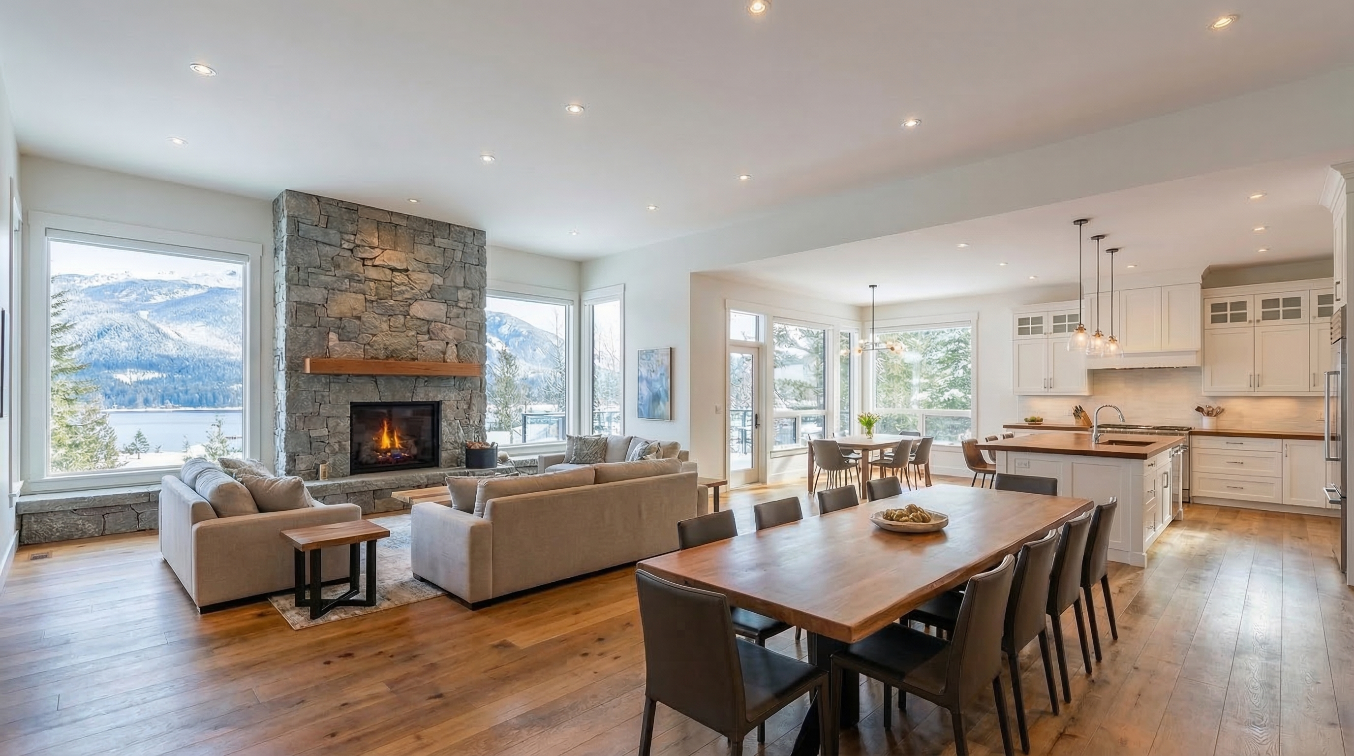 Staged living room