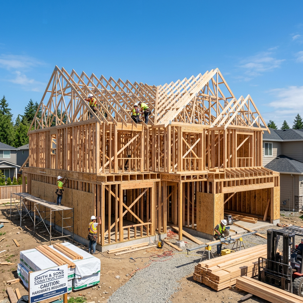 Residential house framing