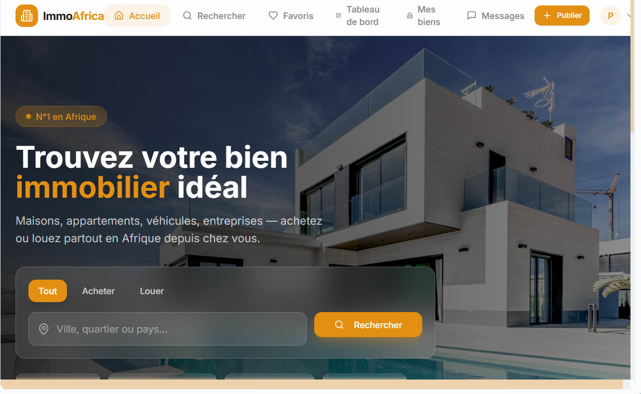 ImmoAfrica template preview