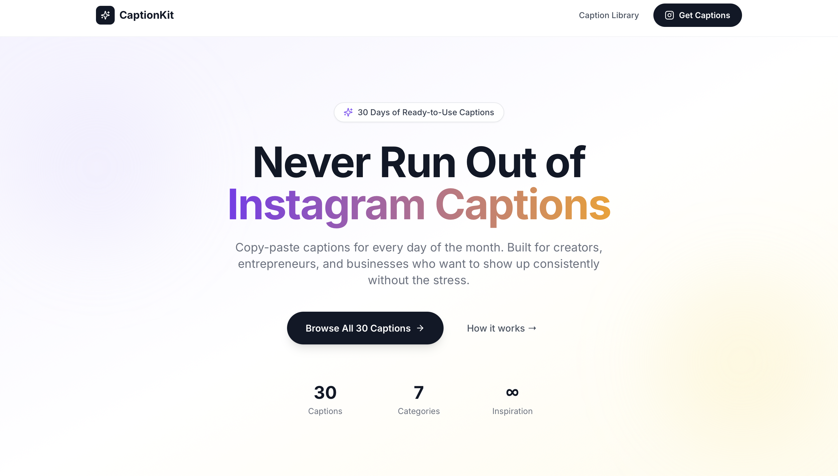 CaptionKit template preview