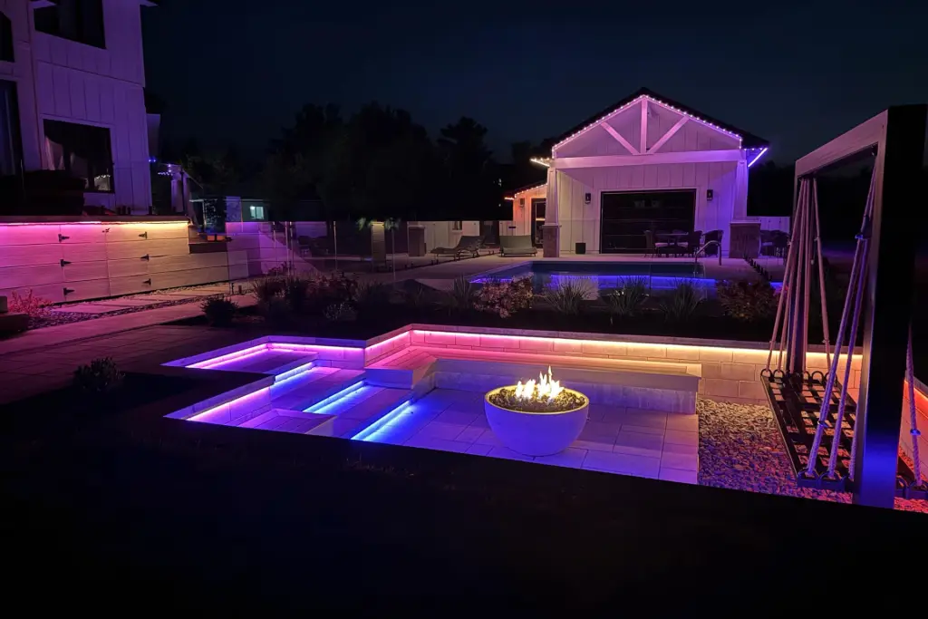 Backyard Fire & Color