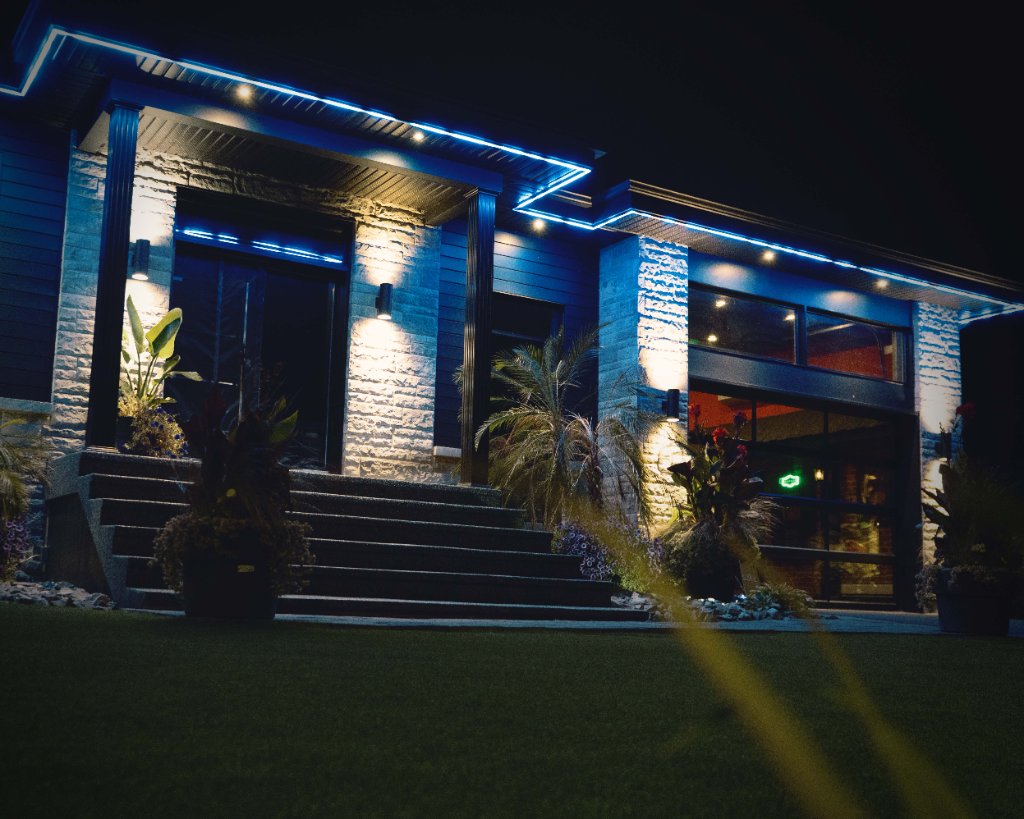 Modern Architectural Entrance — Architectural Lighting Ottawa Gatineau
