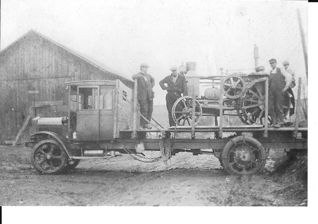 Vintage Farm Truck with Engine