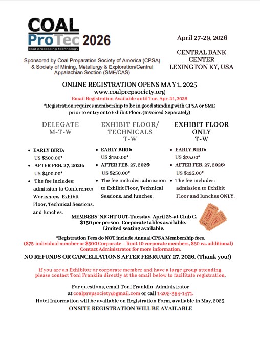 2026 Coal ProTec Show
