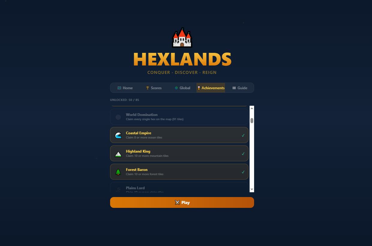 HexLands  template preview