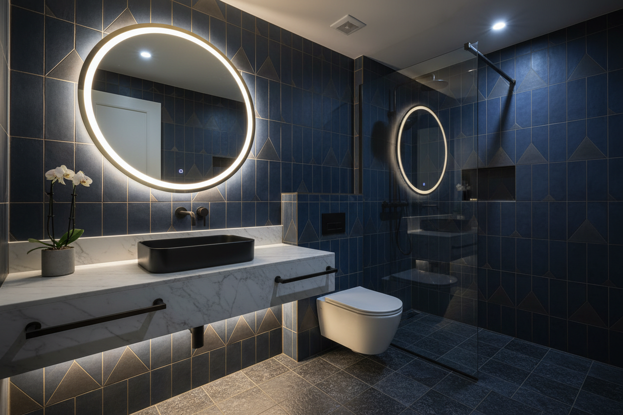 Park Ave Guest Bath - Bathroom remodel in Auburn, AL completed by Alagen Contractors