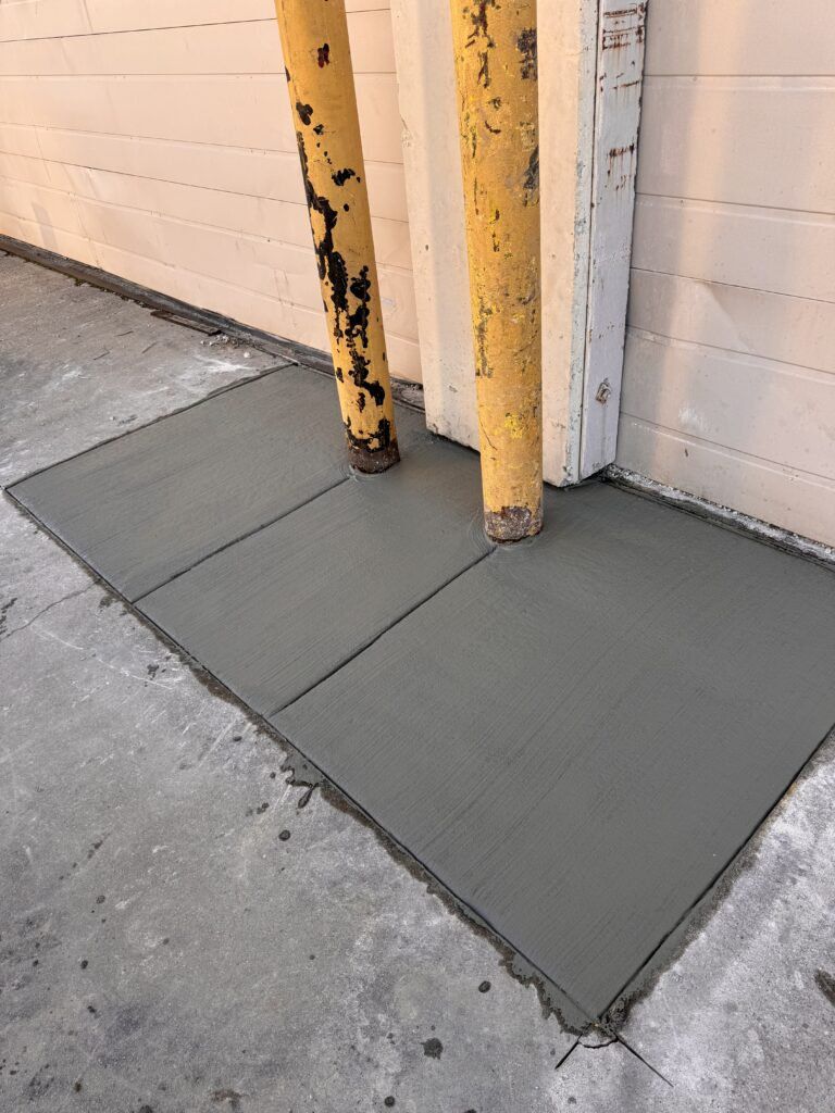 Commercial Bollard Concrete Repair