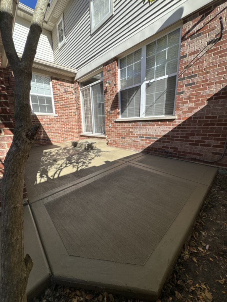 Backyard Concrete Patio