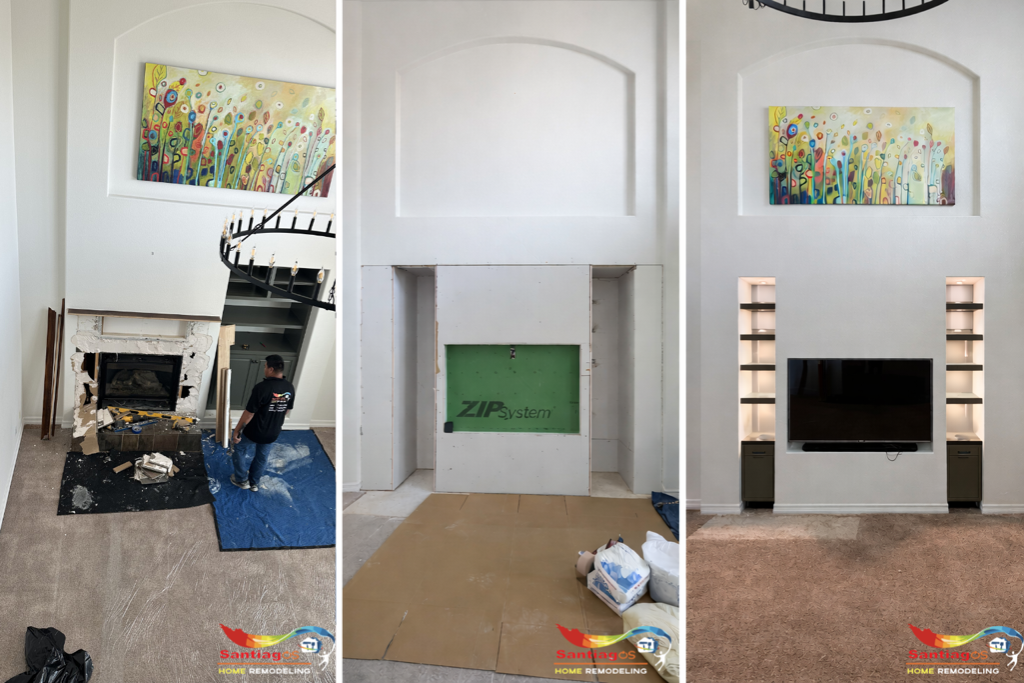 Custom Fireplace & Entertainment Center