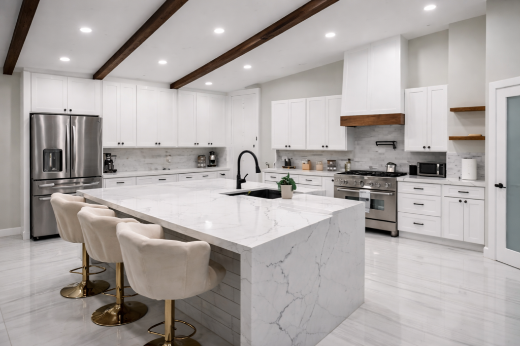 Luxury kitchen remodel by Santiago's Home Remodeling